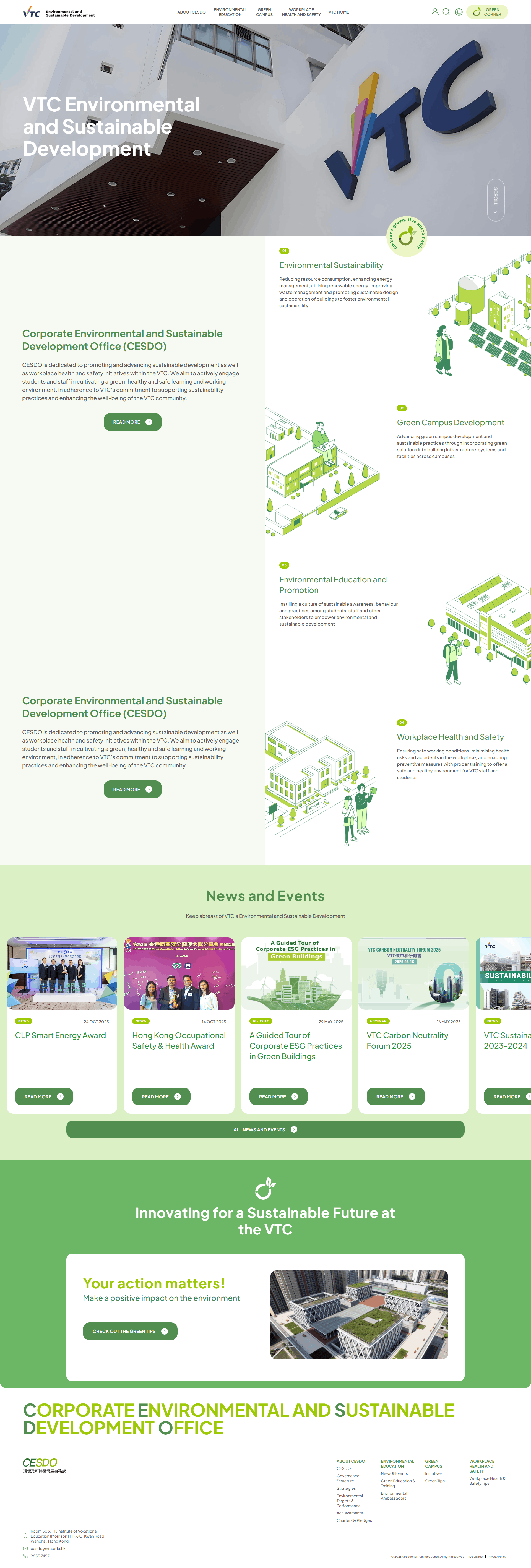 VTC Corporate Environmental and Sustainable Development Office (CESDO) preview